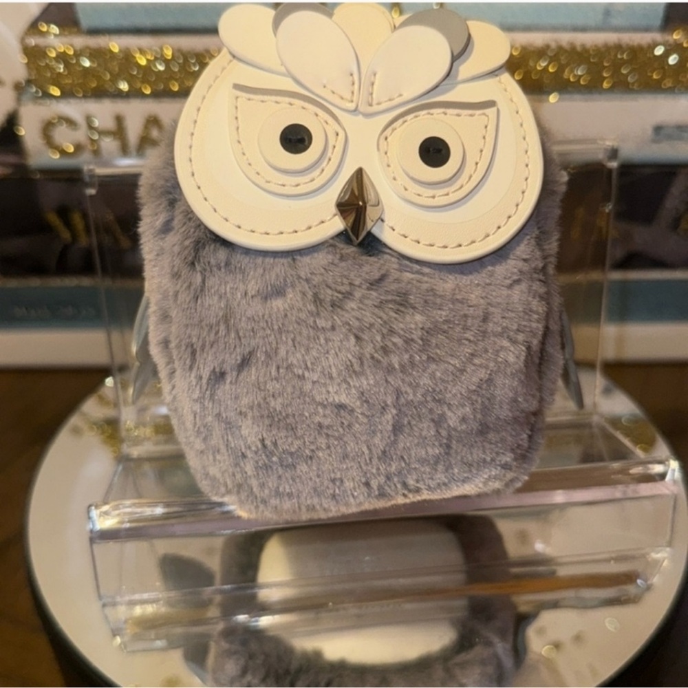 Kate Spade Rare 3D Owl Keychain Pouch Limited Edition, NWOT